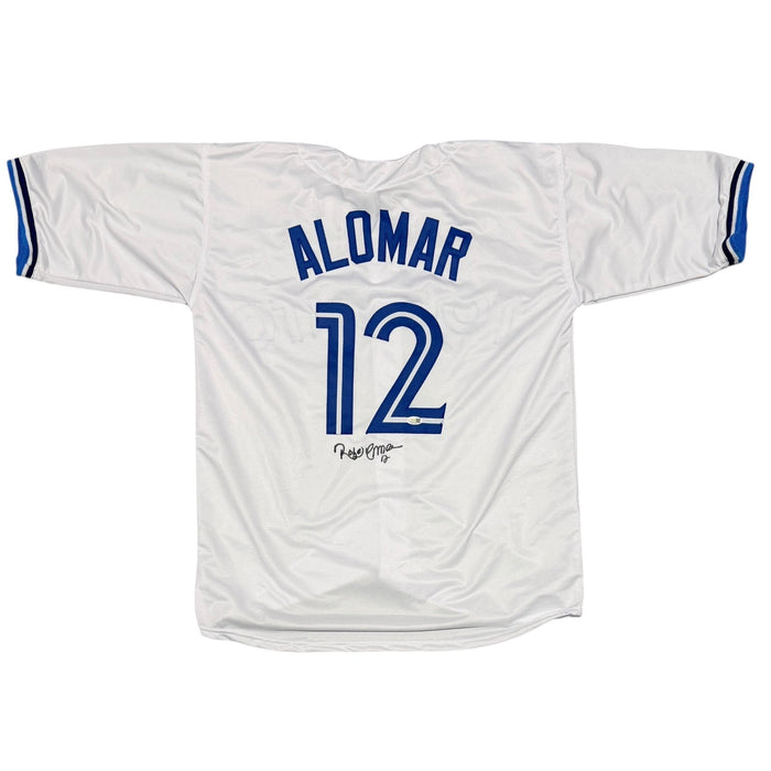 Roberto Alomar Signed Toronto Blue Jays Custom Jersey JSA Witness COA-Powers Sports Memorabilia