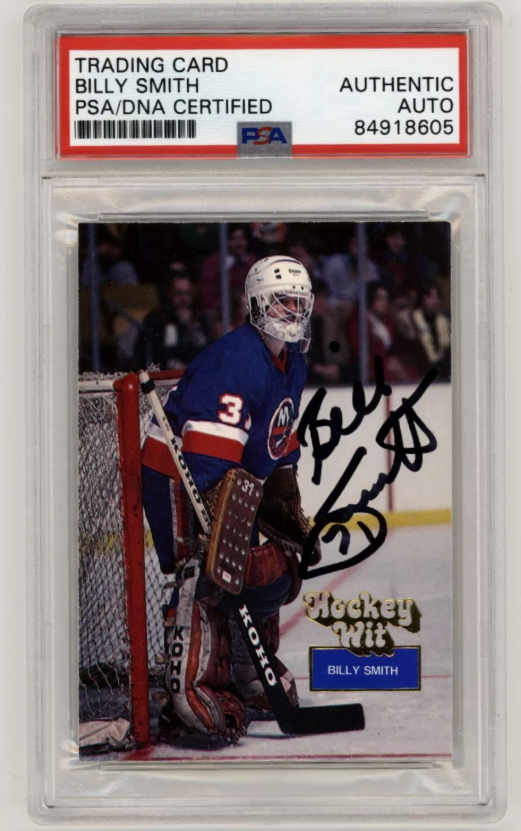Billy Smith 1994-95 Hockey Wit #95 Signed PSA Authentic Auto Islanders HOF-Powers Sports Memorabilia