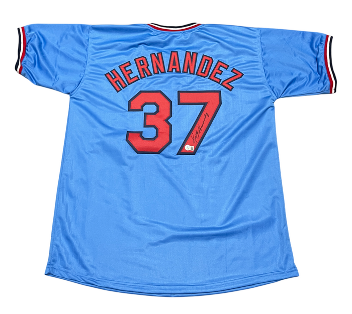 Keith Hernandez Signed St Louis Cardinals Custom Jersey Beckett Witness BAS COA-Powers Sports Memorabilia