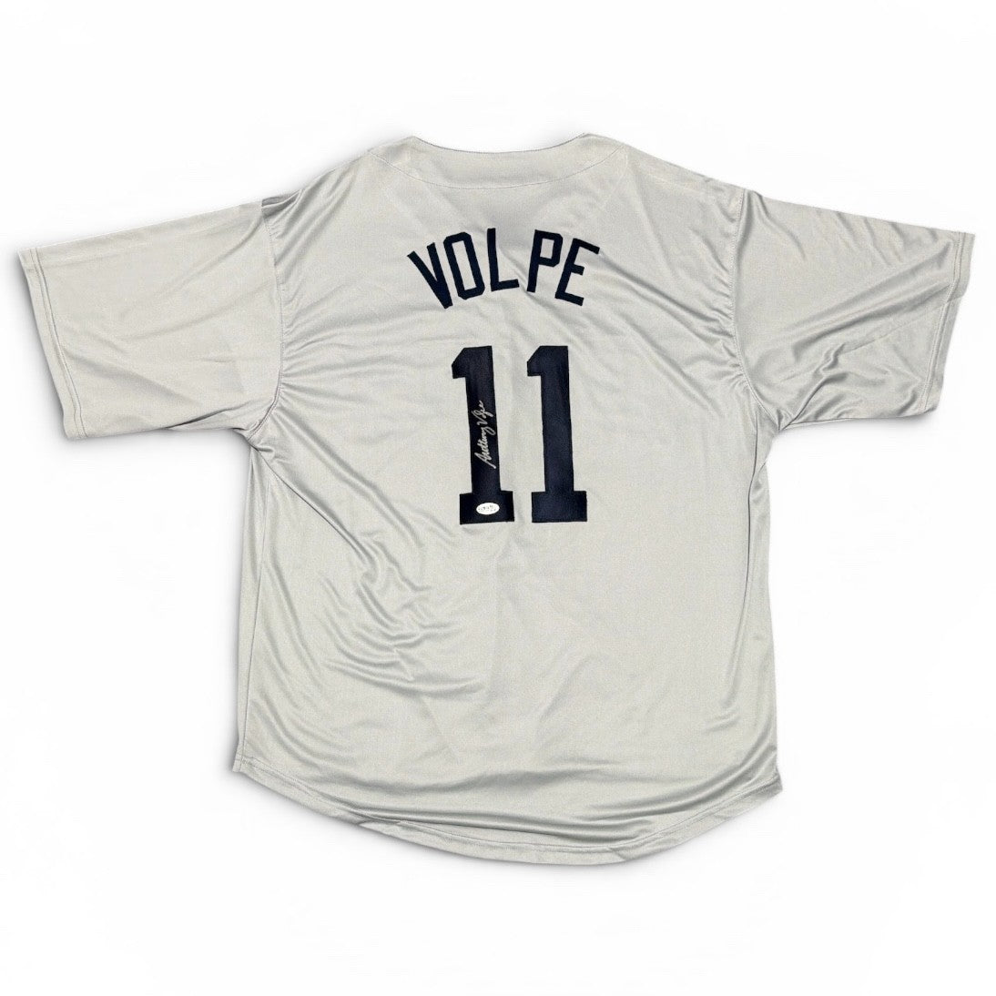 Anthony Volpe Signed Full Signature New York Yankees Custom Jersey JSA COA-Powers Sports Memorabilia