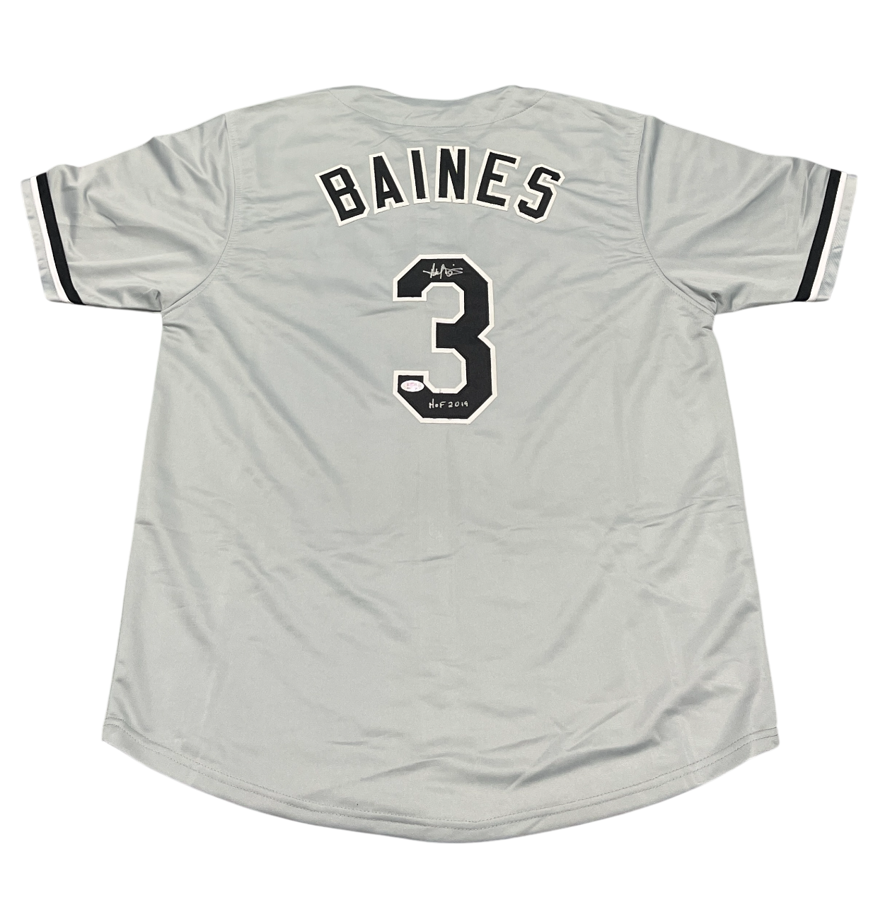 Harold Baines Signed Custom Grey Jersey w/ HOF 19 PSA Authenticated-Powers Sports Memorabilia
