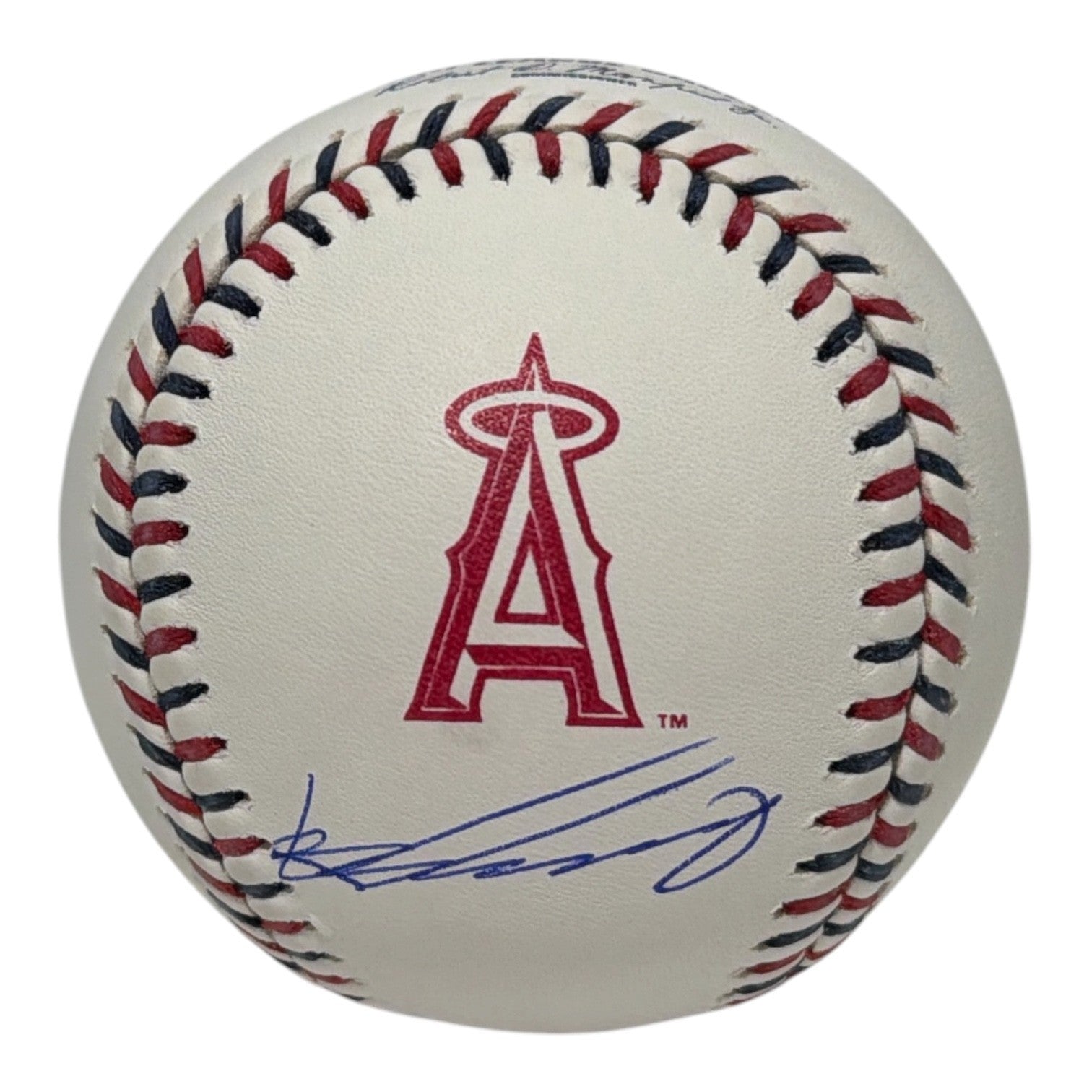 Vladimir Guerrero Signed LA Angels Logo Baseball JSA Witness Authenticated-Powers Sports Memorabilia