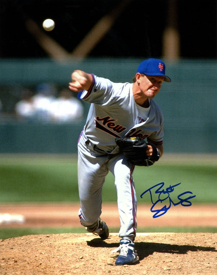 Bret Saberhagen Signed New York Mets 8x10 Photo LSCM Authenticated #2-Powers Sports Memorabilia