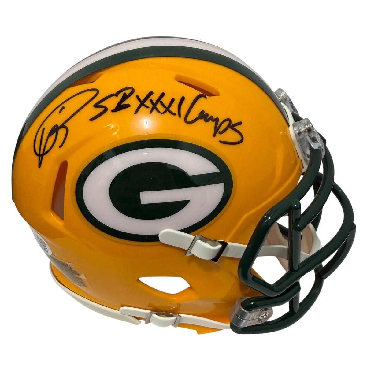 Andre Rison Signed Packers Speed Mini Helmet w/ SB XXXI Champ JSA Witness COA-Powers Sports Memorabilia