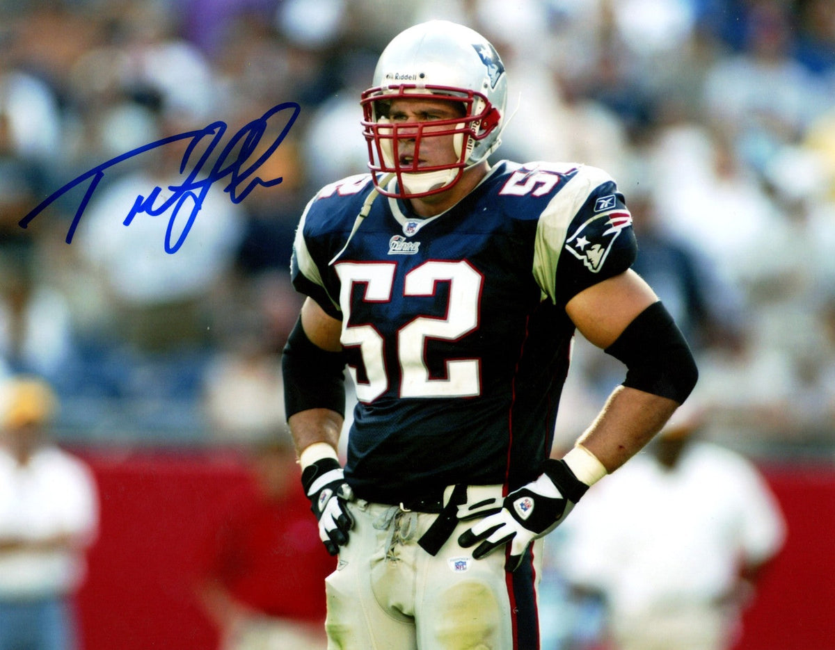 Ted Johnson Signed Autographed New England Patriots 8x10 LSCM COA-Powers Sports Memorabilia