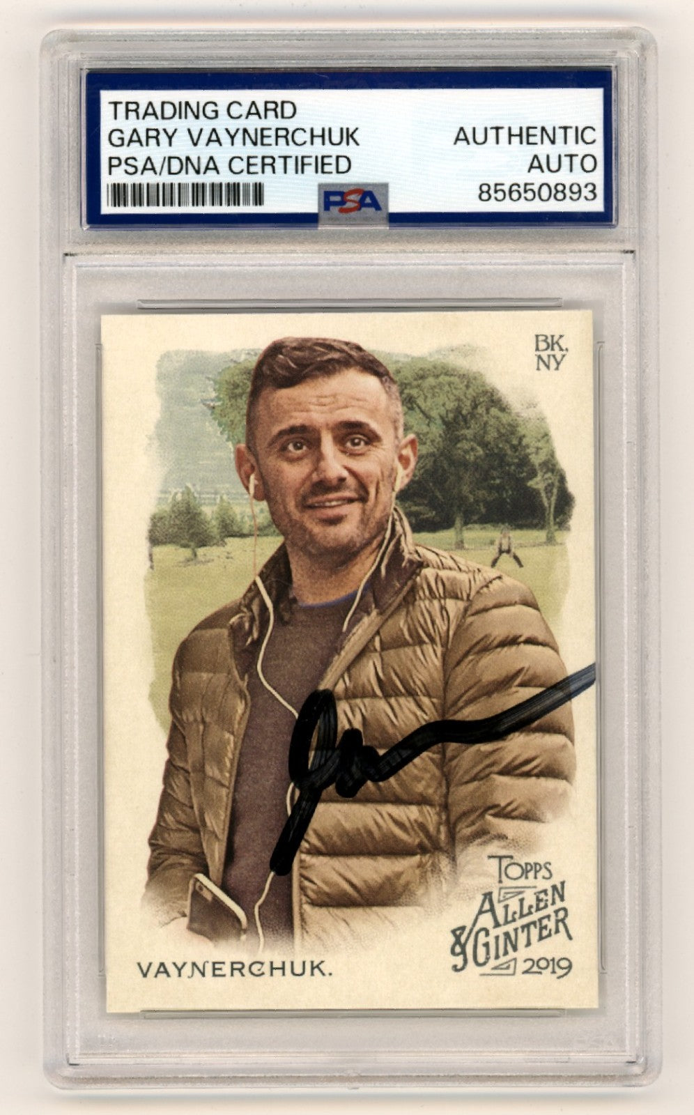 Gary Vaynerchuk 2019 Topps Allen & Ginter #155 Signed PSA Auto Black Ink-Powers Sports Memorabilia