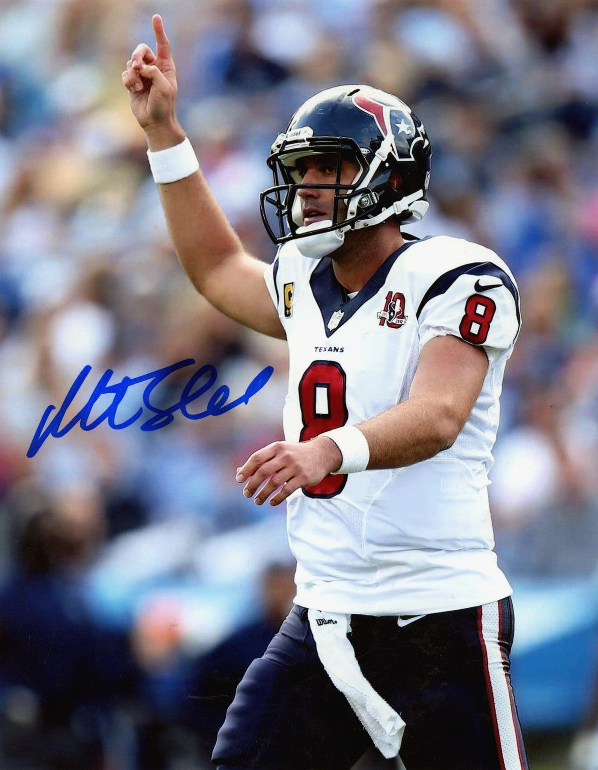 Matt Schaub Signed Autographed Houston Texans 8x10 Photo LSCM COA #3-Powers Sports Memorabilia