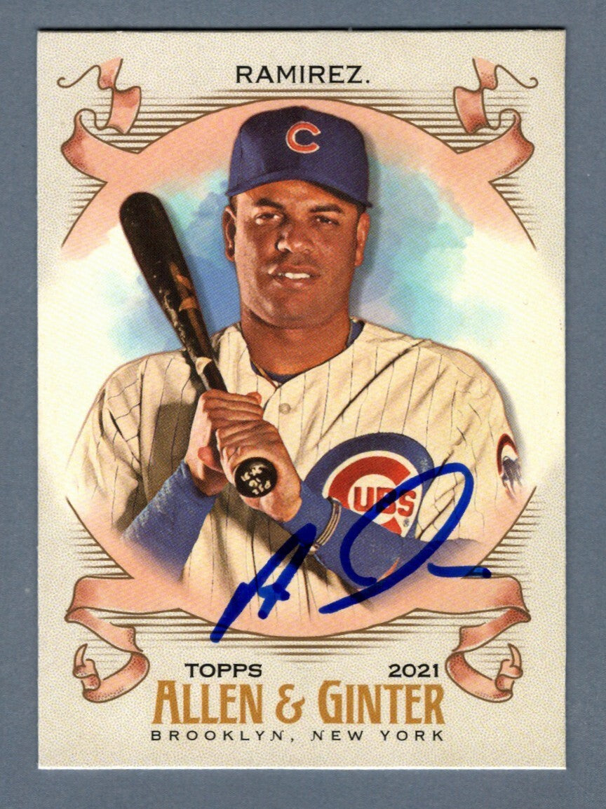 Aramis Ramirez Signed 2021 Topps Allen & Ginter #168 LSCM Authenticated Chicago Cubs-Powers Sports Memorabilia