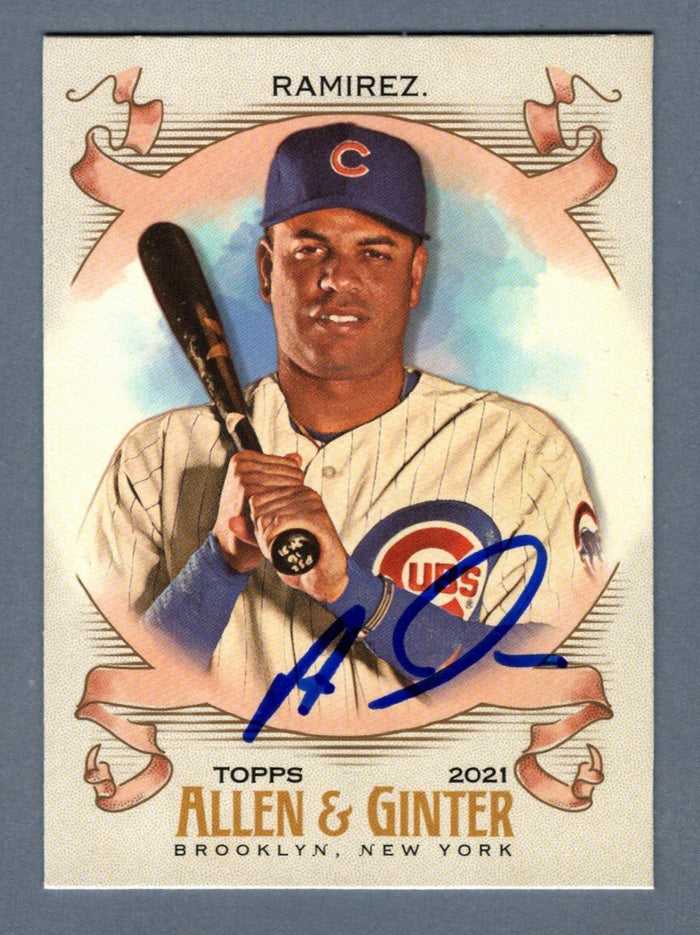 Aramis Ramirez Signed 2021 Topps Allen & Ginter #168 LSCM Authenticated Chicago Cubs-Powers Sports Memorabilia