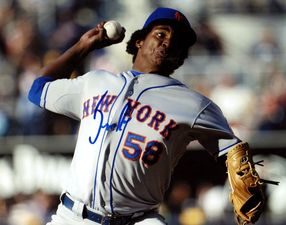 Jenrry Mejia Signed Autographed New York Mets 8x10 Photo LSCM COA #6-Powers Sports Memorabilia