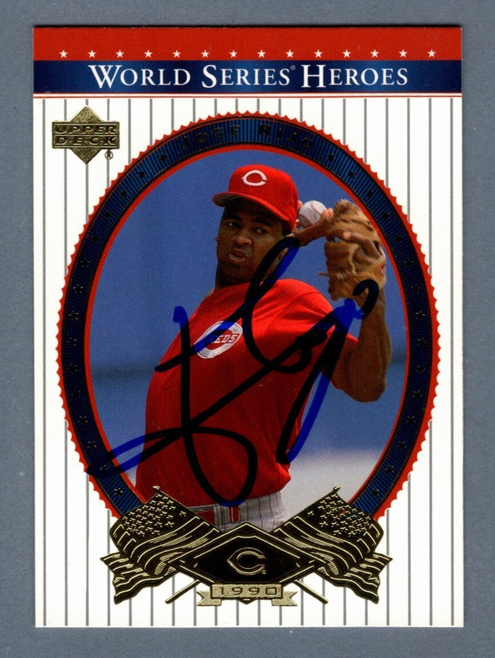 Jose Rijo Signed 2002 Upper Deck World Series Heroes 69 LSCM Authenticated Cincinnati Reds-Powers Sports Memorabilia