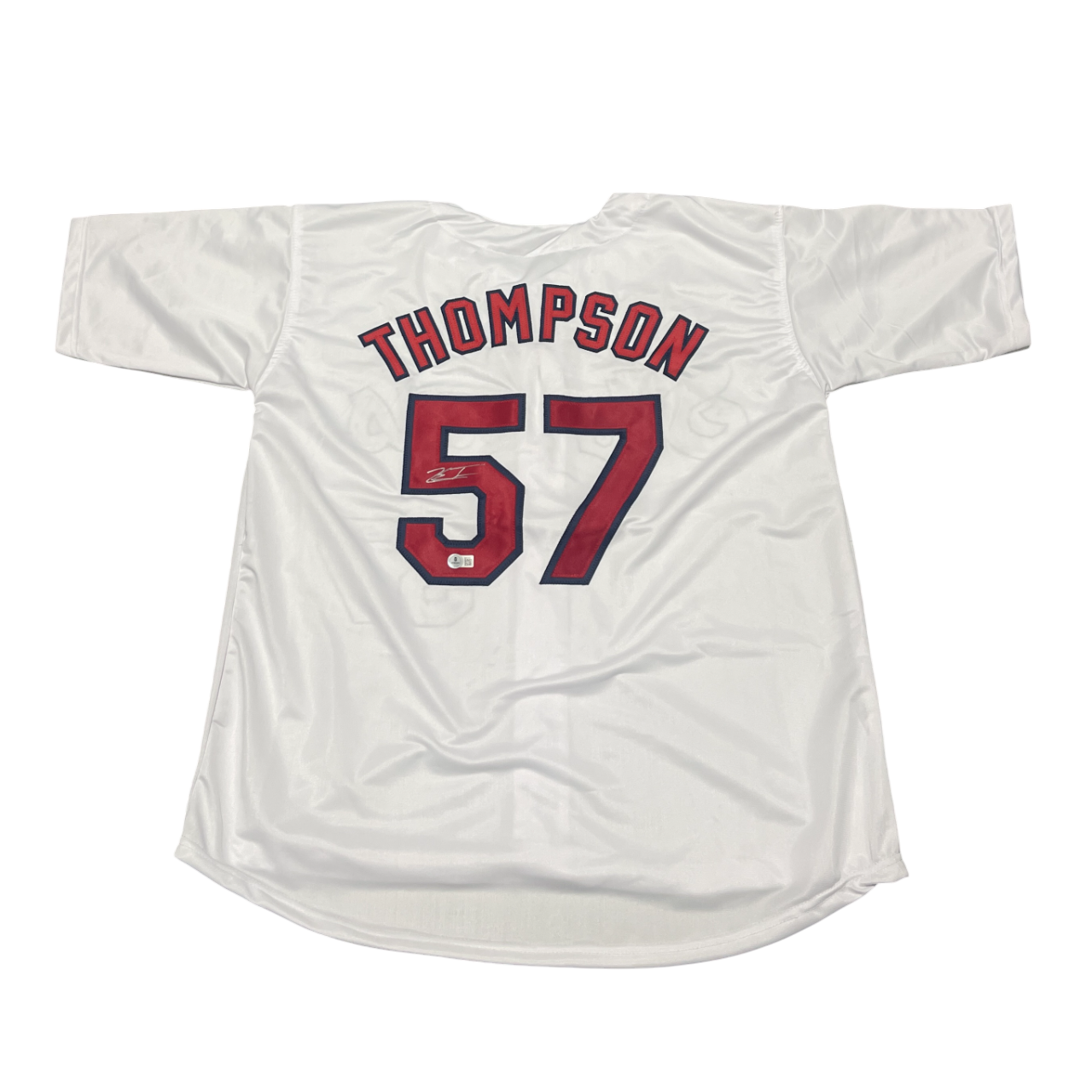 Zach Thompson Signed Custom Jersey Beckett Authenticated-Powers Sports Memorabilia