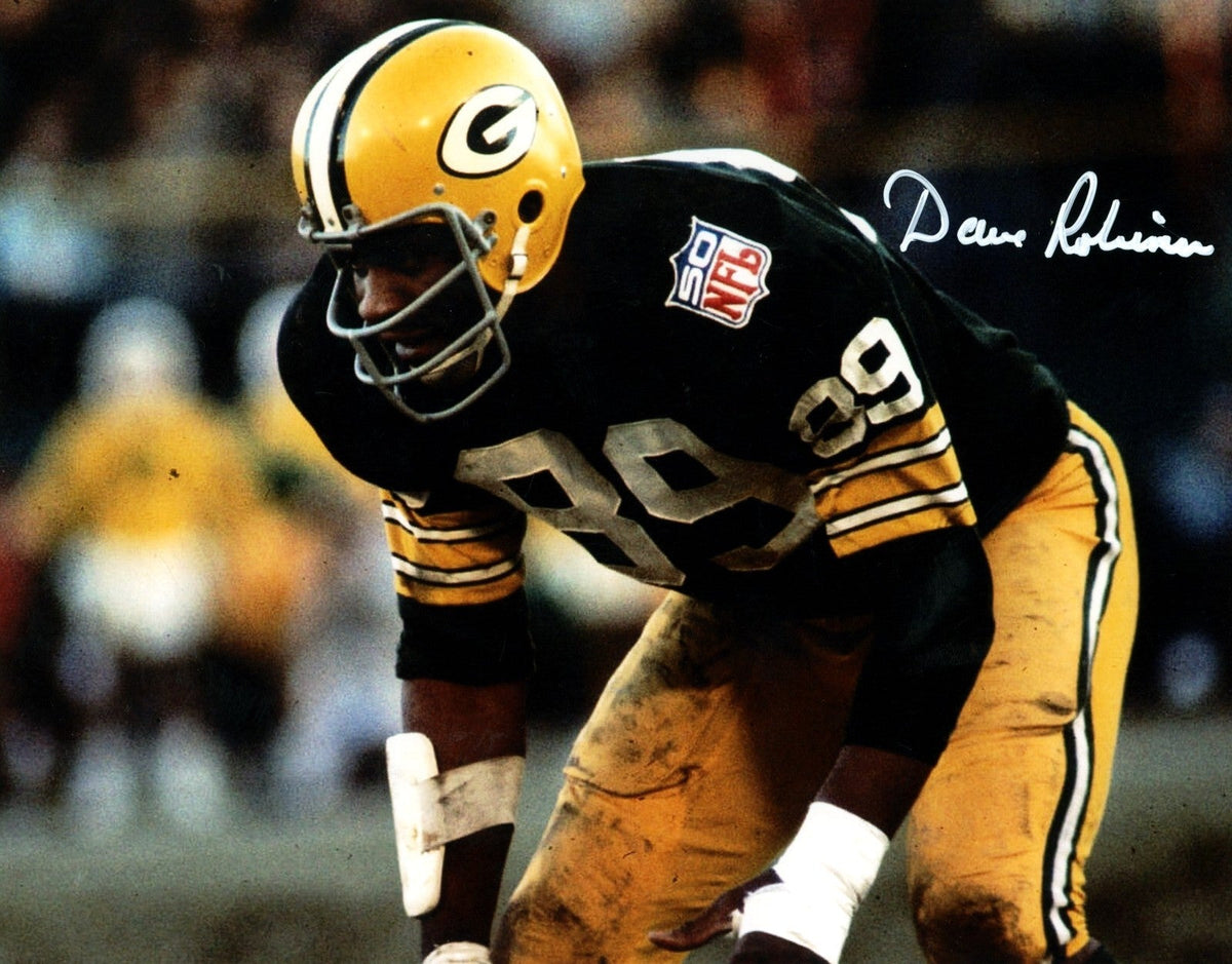 Dave Robinson Signed Autographed Green Bay Packers 8x10 Photo LSCM COA #3-Powers Sports Memorabilia