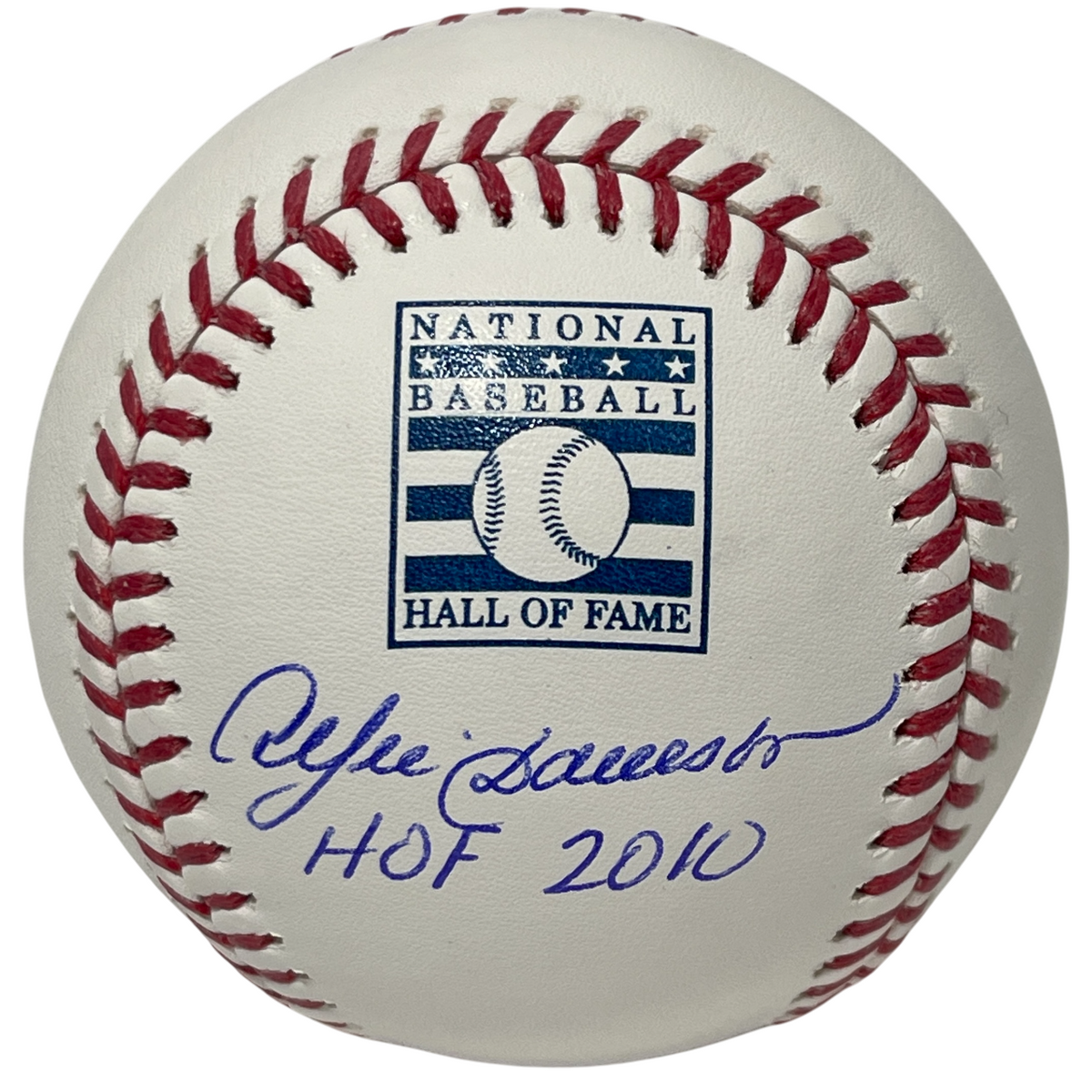 Andre Dawson Signed HOF ROMLB Baseball w/ HOF 2010 Beckett Witness Authenticated-Powers Sports Memorabilia