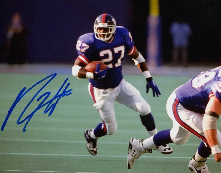 Rodney Hampton Signed Autographed New York Giants 8x10 Photo LSCM COA #3-Powers Sports Memorabilia