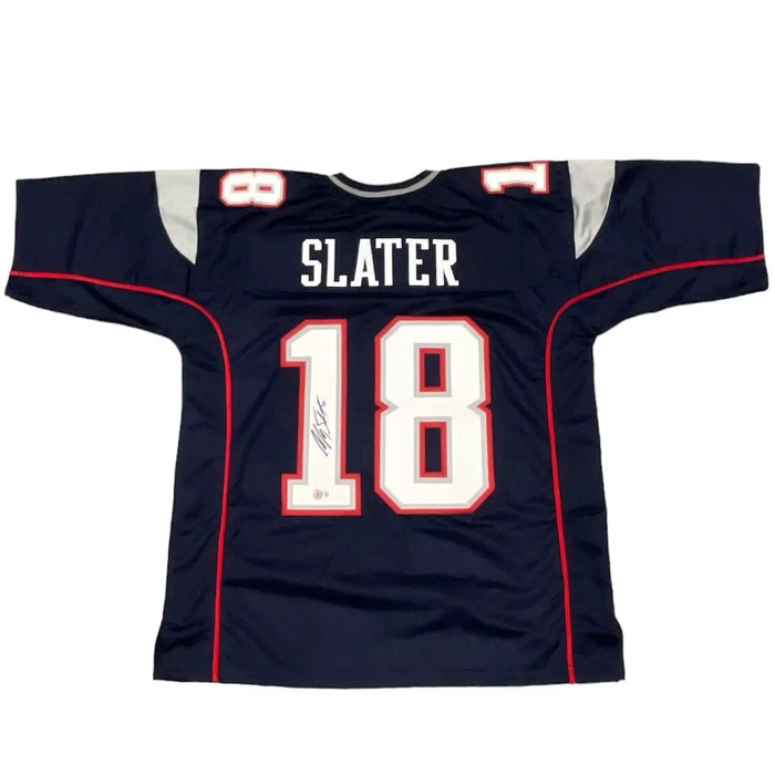 Matthew Slater Signed Custom Jersey Beckett Witness Authenticated-Powers Sports Memorabilia