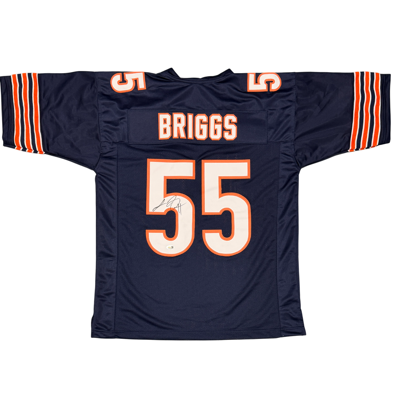 Lance Briggs Signed Custom Jersey JSA Witness Authenticated - Navy Jersey-Powers Sports Memorabilia