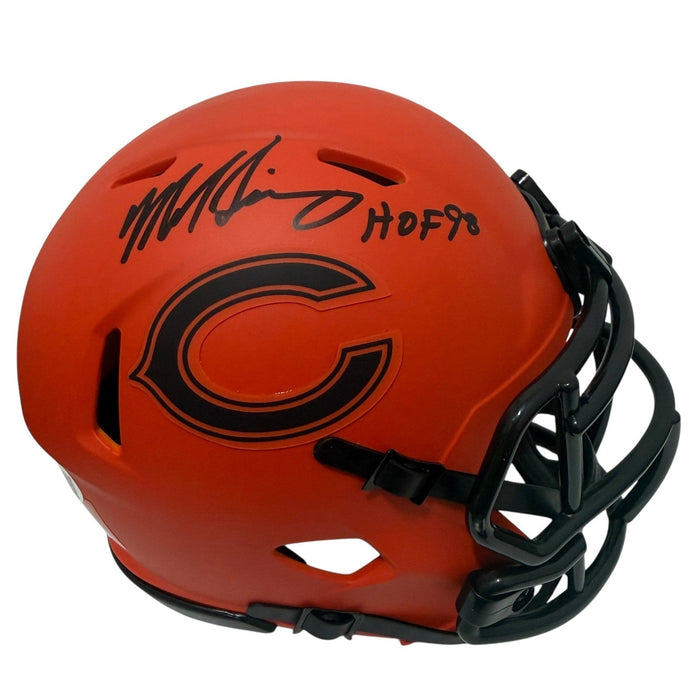 Mike Singletary Signed Chicago Bears Rave Mini Helmet w/ HOF 98 JSA Witness Authenticated-Powers Sports Memorabilia