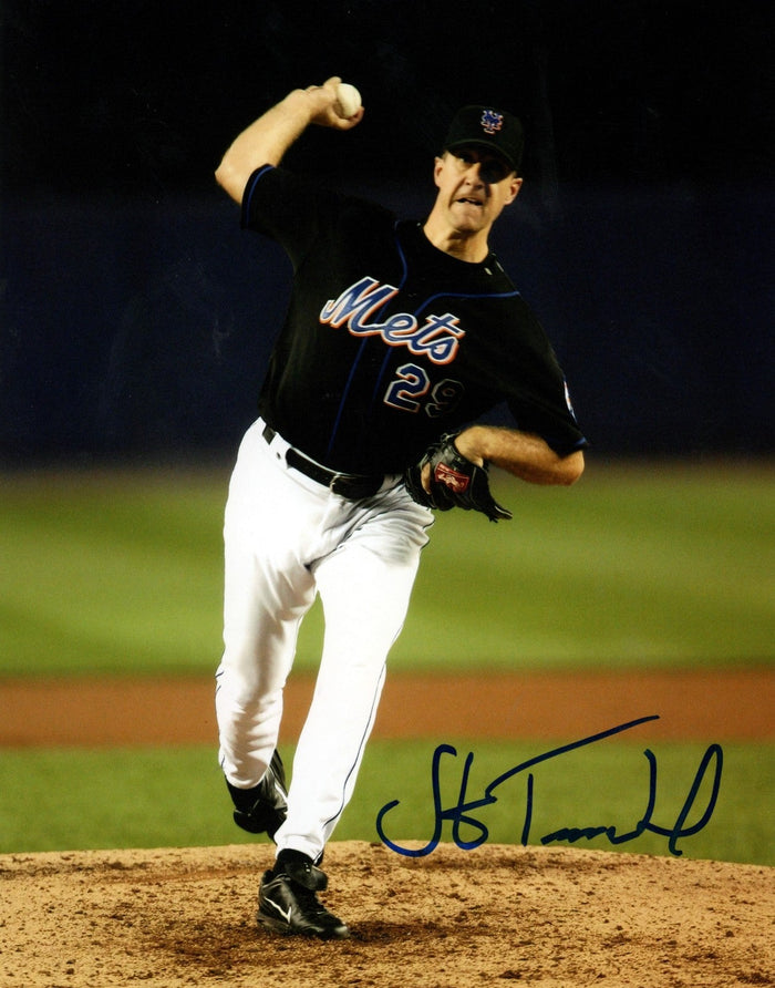 Steve Trachsel Signed New York Mets 8x10 Photo LSCM Authenticated-Powers Sports Memorabilia