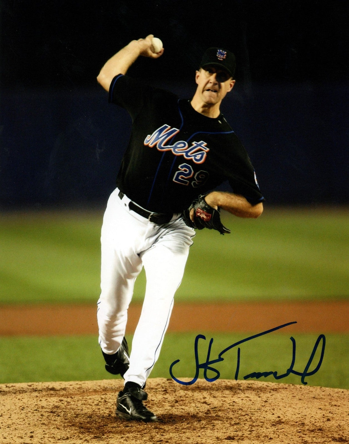 Steve Trachsel Signed New York Mets 8x10 Photo LSCM Authenticated-Powers Sports Memorabilia