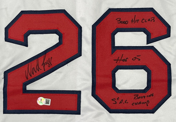 Wade Boggs Signed Boston Red Sox Custom Jersey w 3x Insc Beckett Witness BAS COA-Powers Sports Memorabilia