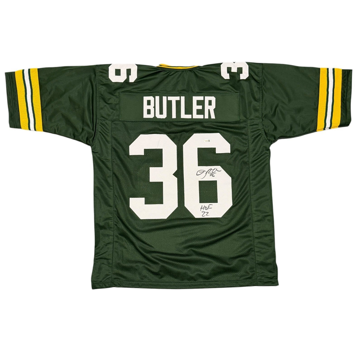 LeRoy Butler Signed Custom Jersey w/ HOF 22 JSA Witness Authenticated - Green Jersey-Powers Sports Memorabilia