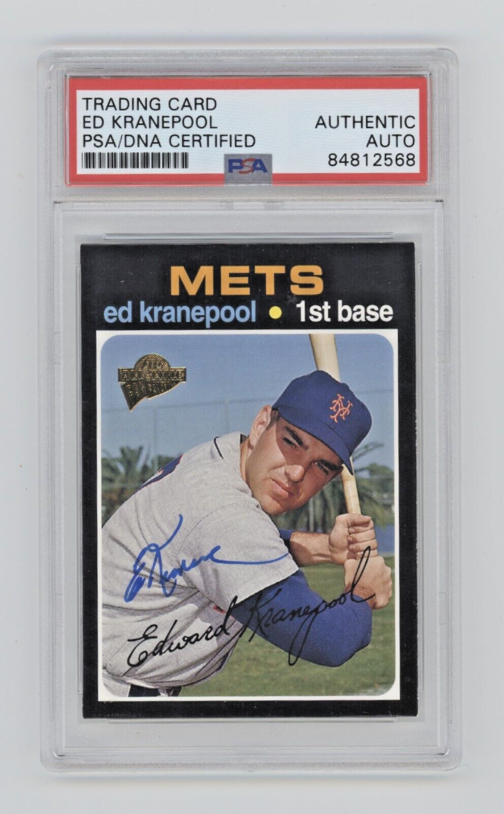 Ed Kranepool 2005 Topps All-Time Fan Favorites 95 Signed PSA/DNA Authenticated Mets-Powers Sports Memorabilia