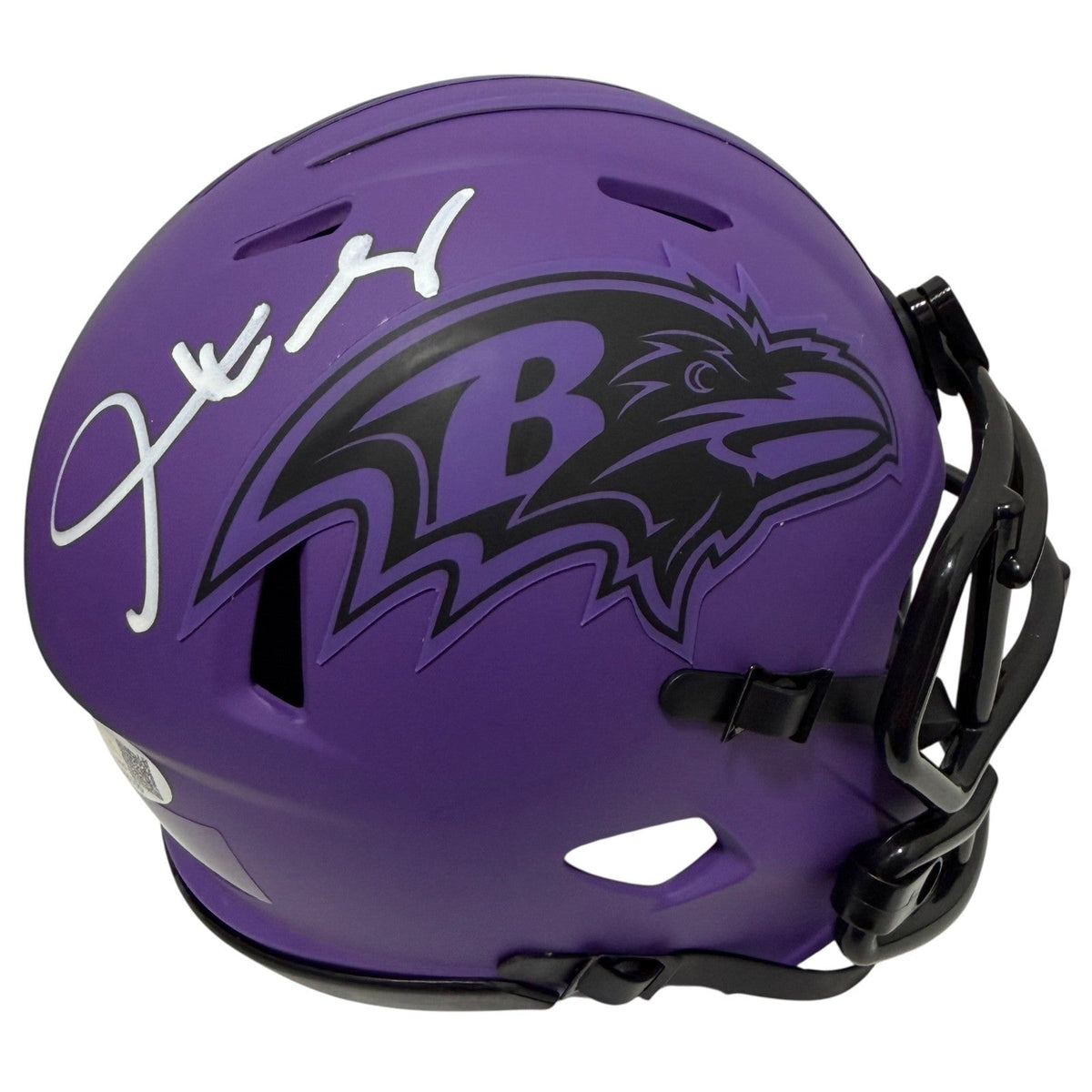 Derrick Mason Signed Autographed Baltimore Ravens Rave Mini Helmet JSA Wit COA-Powers Sports Memorabilia