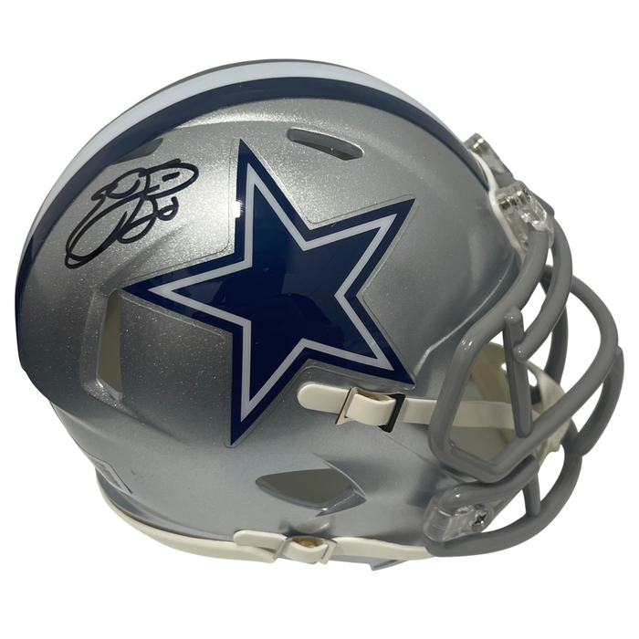 Emmitt Smith Signed Dallas Cowboys Speed Mini Helmet Prova + Beckett Authenticated-Powers Sports Memorabilia