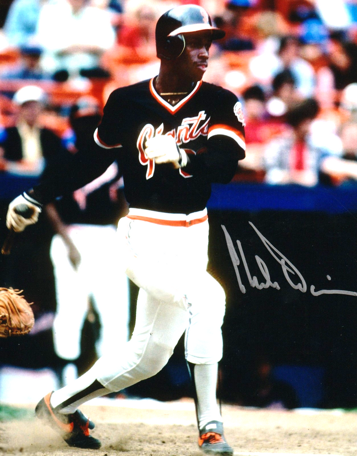 Chili Davis Signed San Francisco Giants 8x10 Photo LSCM Authenticated-Powers Sports Memorabilia