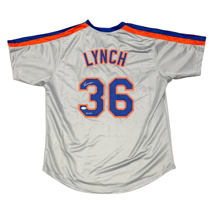 Ed Lynch Signed Custom Jersey w/ 86 WSC JSA Witness Authenticated-Powers Sports Memorabilia