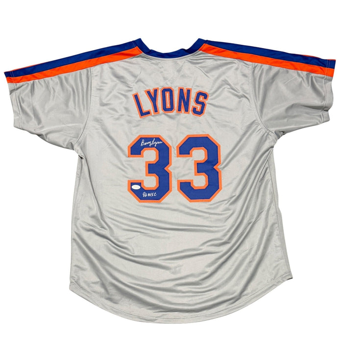 Barry Lyons Signed Custom Jersey w/ 86 WSC JSA Witness Authenticated-Powers Sports Memorabilia