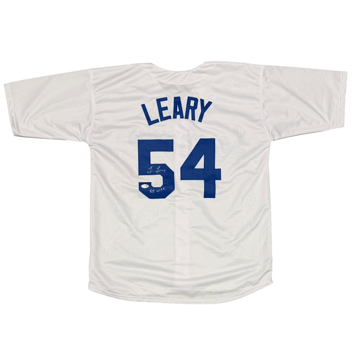 Tim Leary Signed Los Angeles Dodgers Custom Jersey w/ 88 WSC JSA Witness COA-Powers Sports Memorabilia