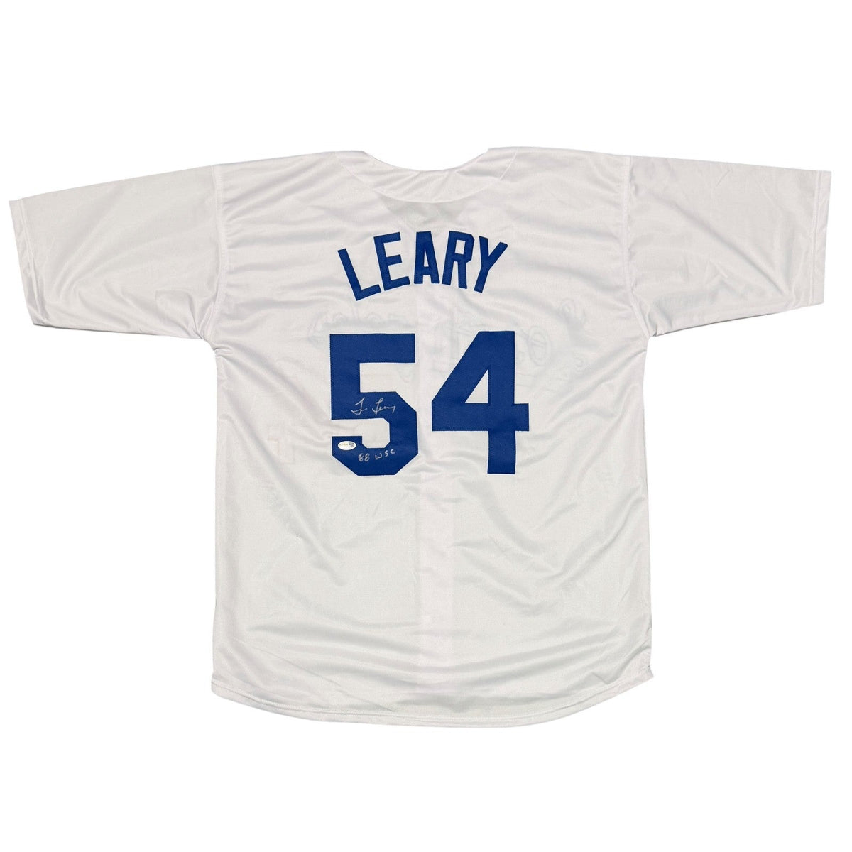 Tim Leary Signed Custom Jersey w/ 88 WSC JSA Witness Authenticated-Powers Sports Memorabilia