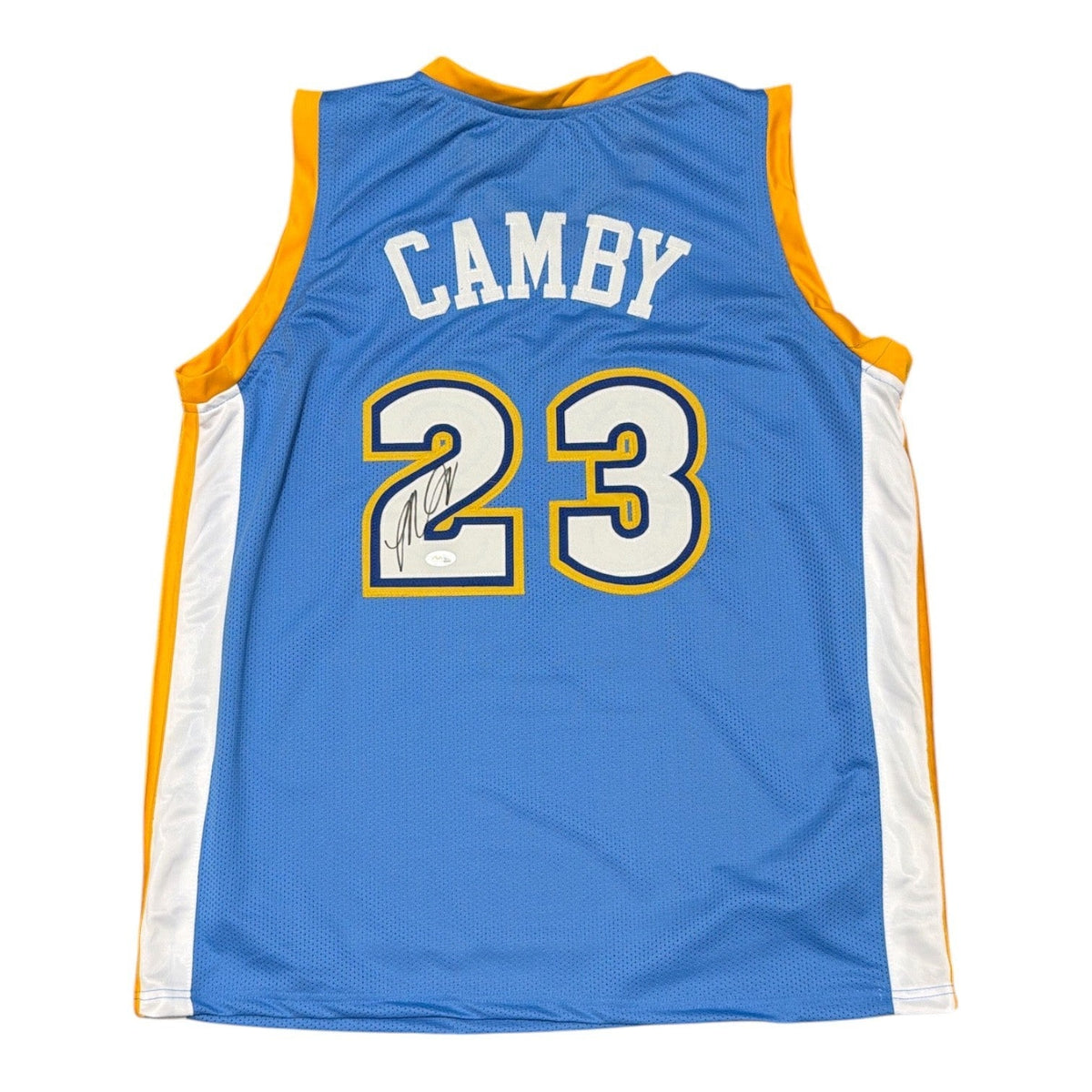 Marcus Camby Signed Custom Jersey JSA Witness Authenticated-Powers Sports Memorabilia