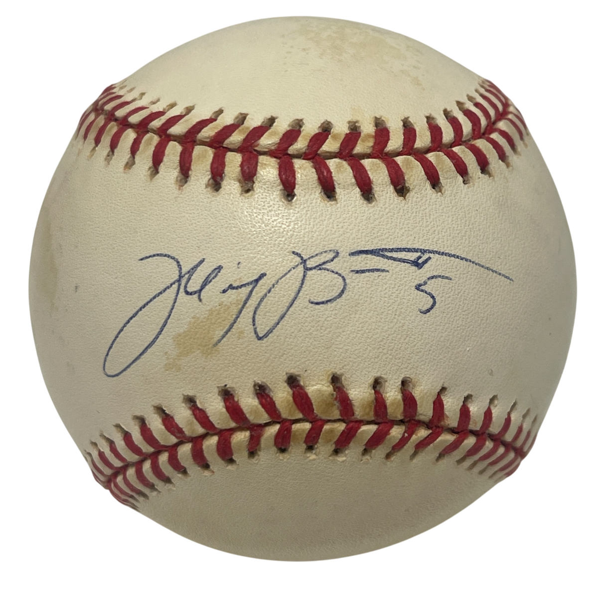Michael Barrett Signed National League ONL Baseball Cubs LSCM Authenticated-Powers Sports Memorabilia