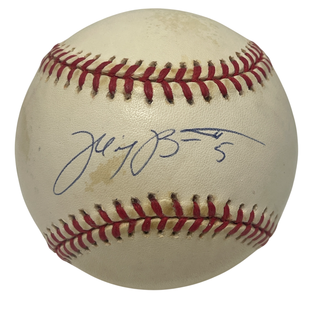 Michael Barrett Signed National League ONL Baseball Cubs LSCM Authenticated-Powers Sports Memorabilia