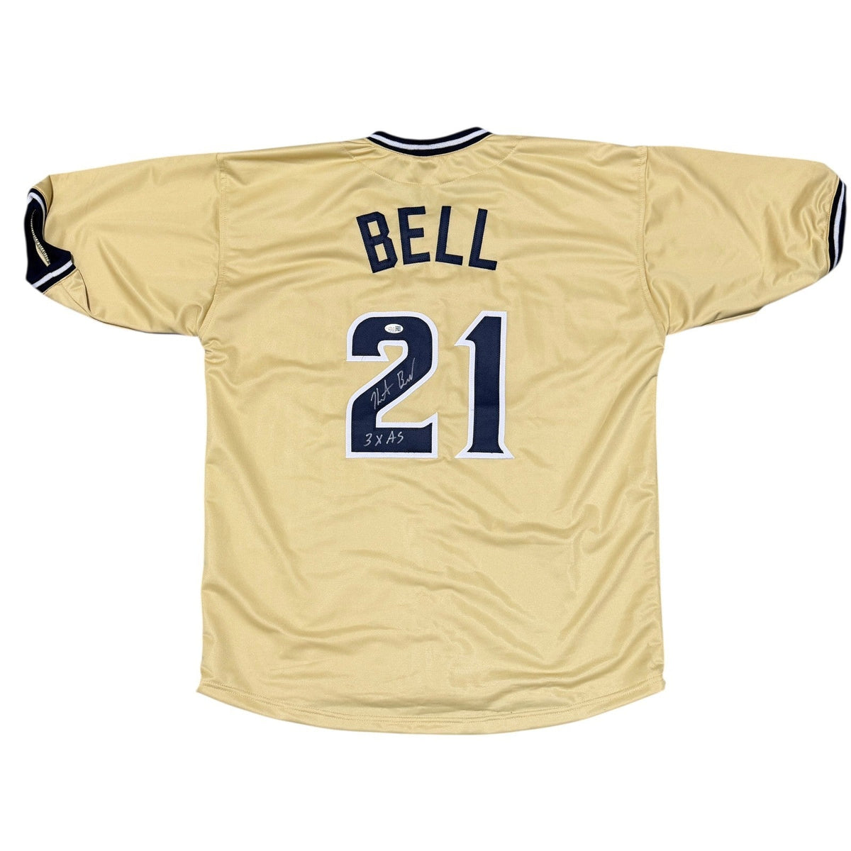 Heath Bell Signed San Diego Padres Custom Jersey w/ 3x AS JSA Witness COA-Powers Sports Memorabilia