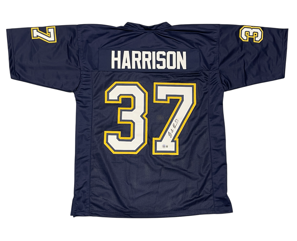 Rodney Harrison Signed San Diego Changers Custom Jersey Beckett Witness Authenticated-Powers Sports Memorabilia