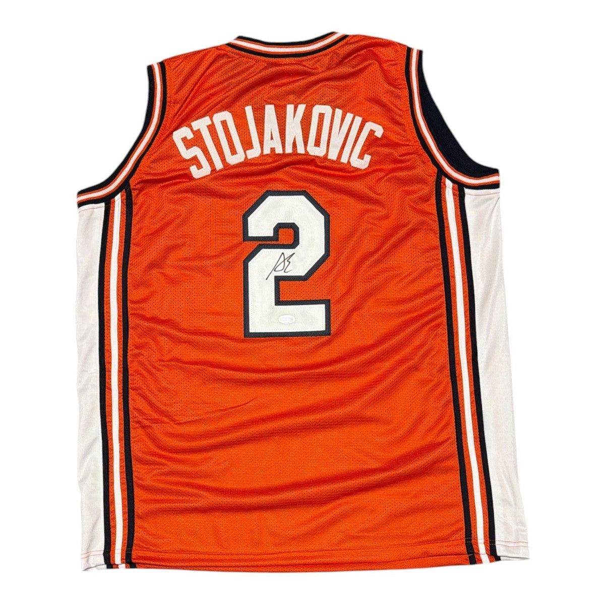 Andrej Stojakovic Signed Illinois Fighting Illini Custom Jersey JSA COA-Powers Sports Memorabilia