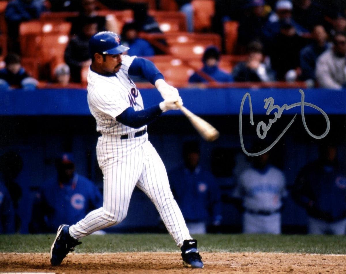 Carlos Baerga Signed New York Mets 8x10 Photo LSCM Authenticated-Powers Sports Memorabilia