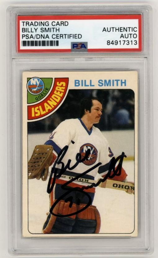 Billy Smith 1978-79 O-Pee-Chee OPC #62 Signed PSA/DNA Authenticated Islanders HOF-Powers Sports Memorabilia