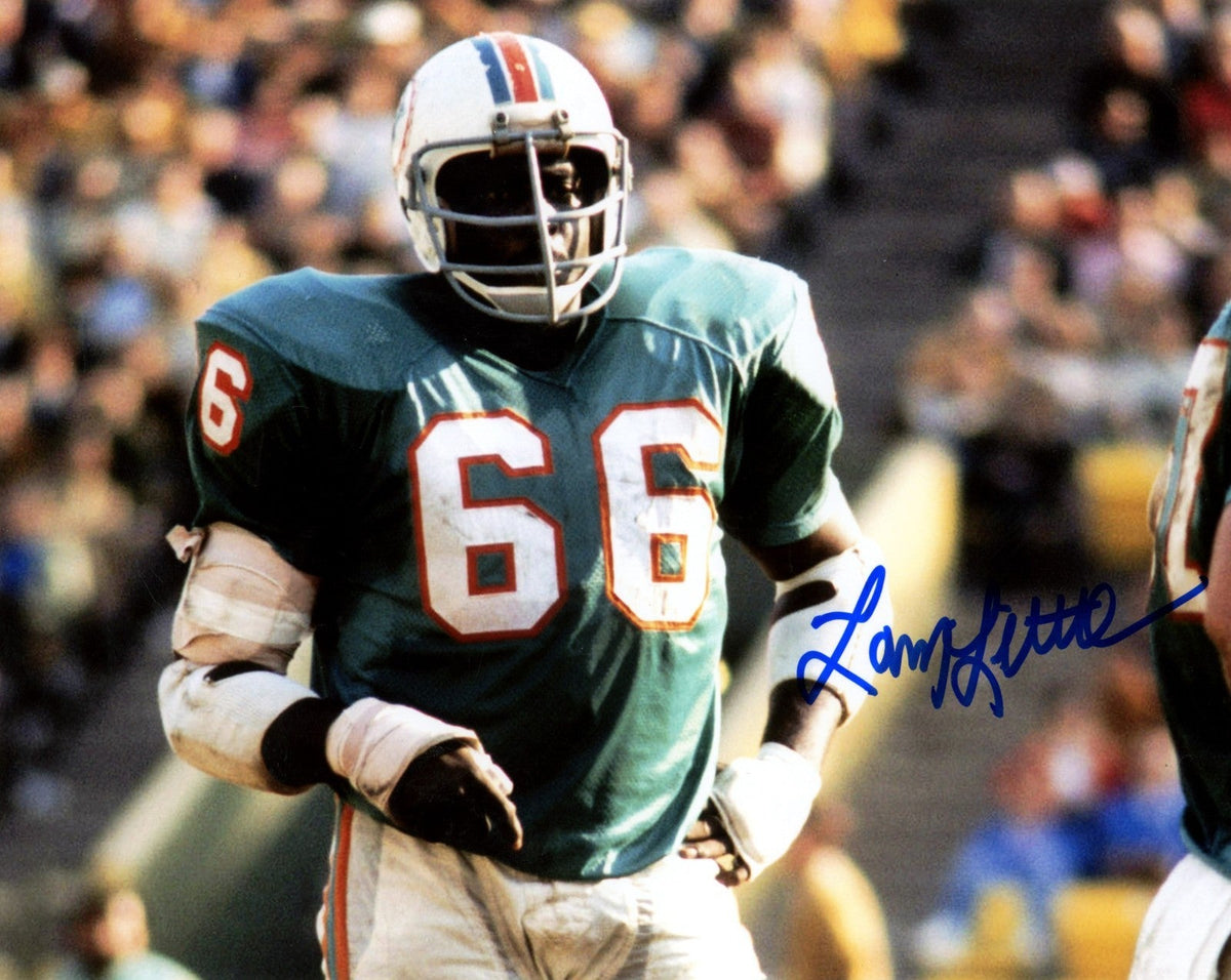 Larry Little Signed Miami Dolphins 8x10 Photo LSCM Authenticated #2-Powers Sports Memorabilia