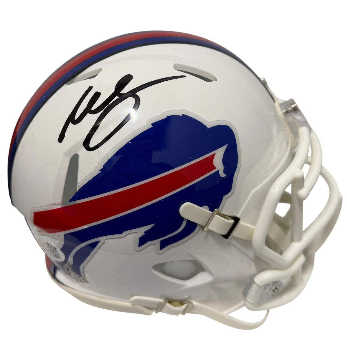 Willis McGahee Signed Buffalo Bills Speed Mini Helmet JSA Witness COA-Powers Sports Memorabilia