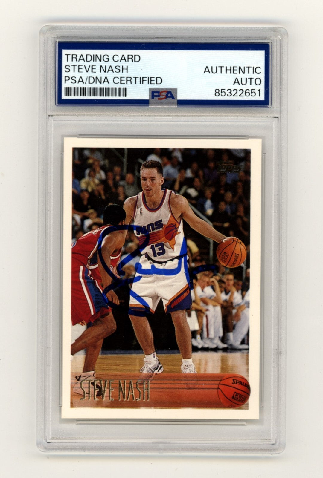 Steve Nash 1996-97 Topps #182 Rookie RC Signed PSA/DNA Authenticated Suns HOF-Powers Sports Memorabilia