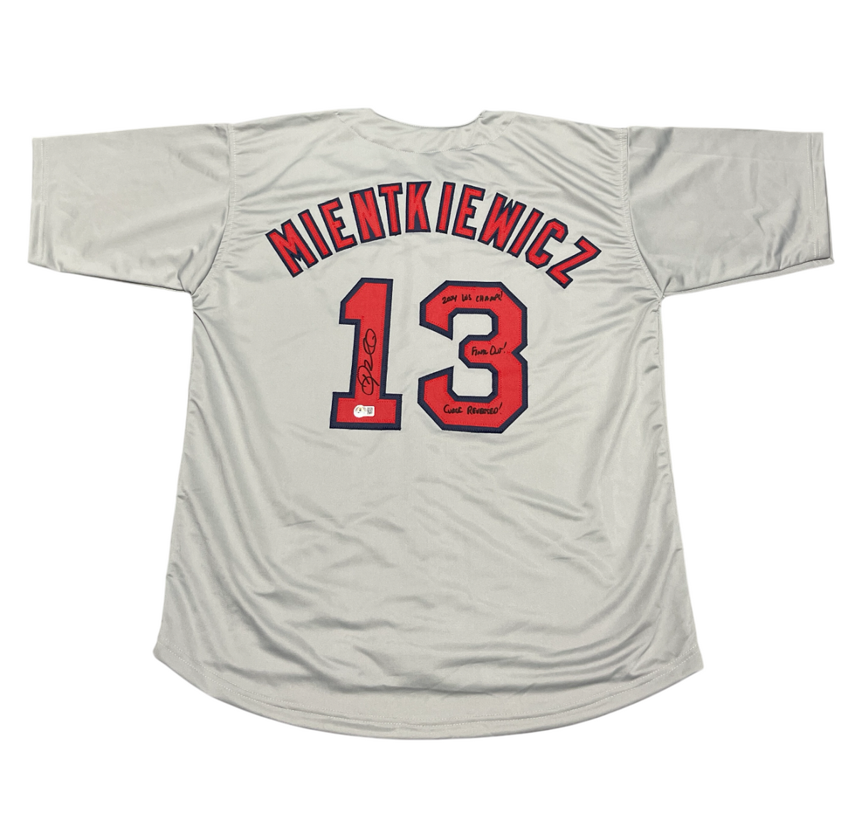 Doug Mientkiewicz Signed Boston Red Sox Custom Jersey w/ 3 Insc Beckett BAS COA-Powers Sports Memorabilia