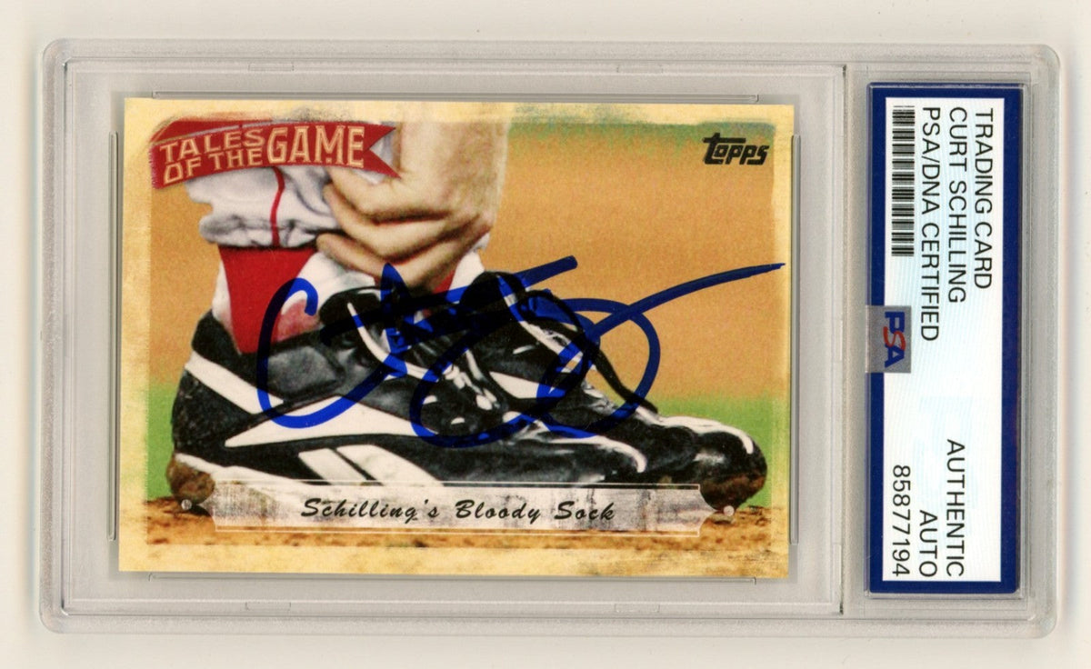 Curt Schilling 2010 Topps Tales of the Game Signed Auto PSA/DNA Authenticated-Powers Sports Memorabilia