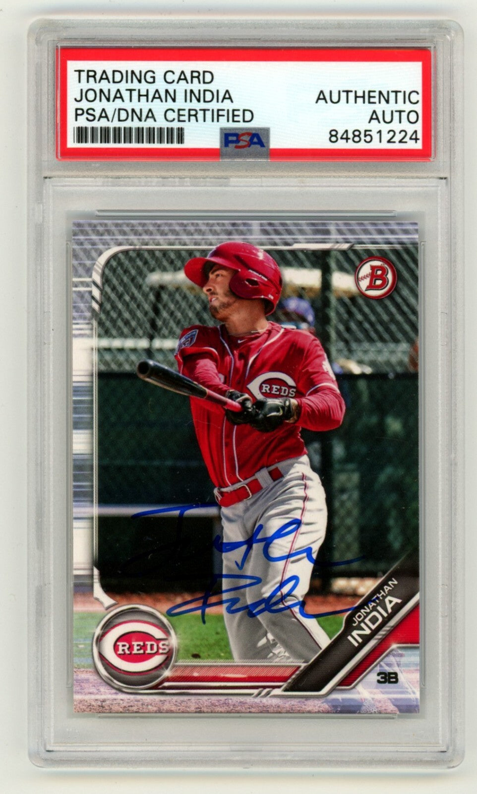 Jonathan India 2019 Bowman Prospects BP-102 RC Signed PSA Authentic Auto-Powers Sports Memorabilia