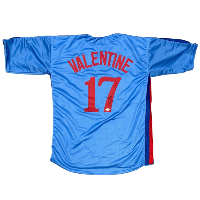 Ellis Valentine Signed Autographed Montreal Expos Custom Jersey JSA Witness COA-Powers Sports Memorabilia