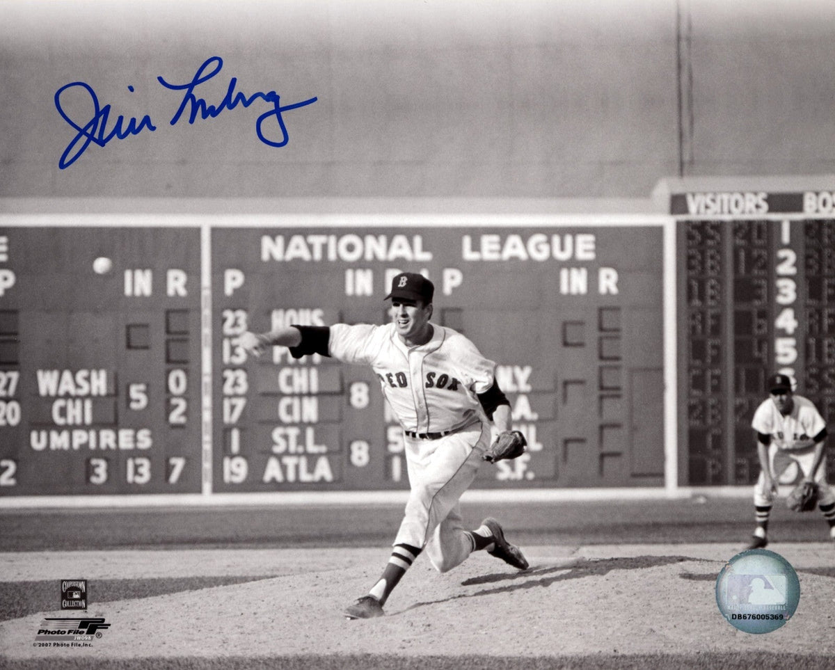 Jim Lonborg Signed Boston Red Sox 8x10 Photo file LSCM Authenticated #2-Powers Sports Memorabilia